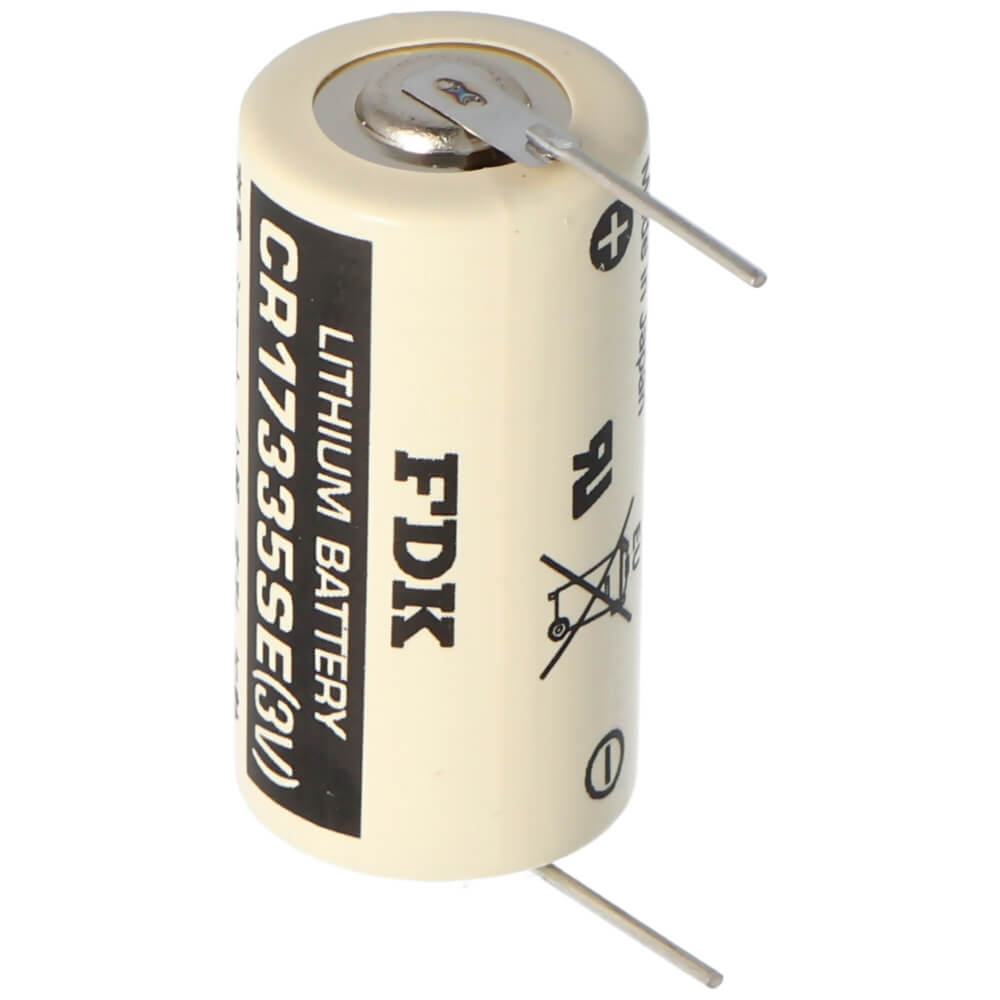 Battery Model Sanyo / Fdk Cr17335se, 2/3A 3v, 1800 Mah Other Sanyo / FDK With Single PC Pins (Like Axial)