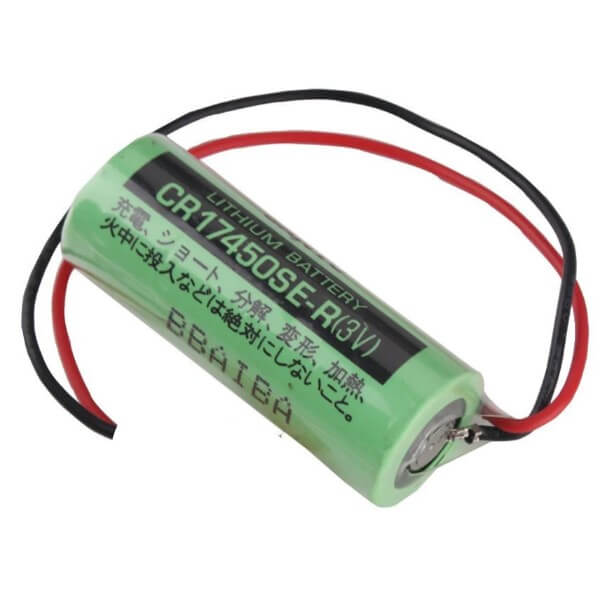 Battery Model Sanyo / Fdk Sanyo Cr17450se-r Plc Battery, Cr17450se, Cr17450er 3v, 2400 Mah - 7.2wh Other CB Range With 6 Inch Fly Leads