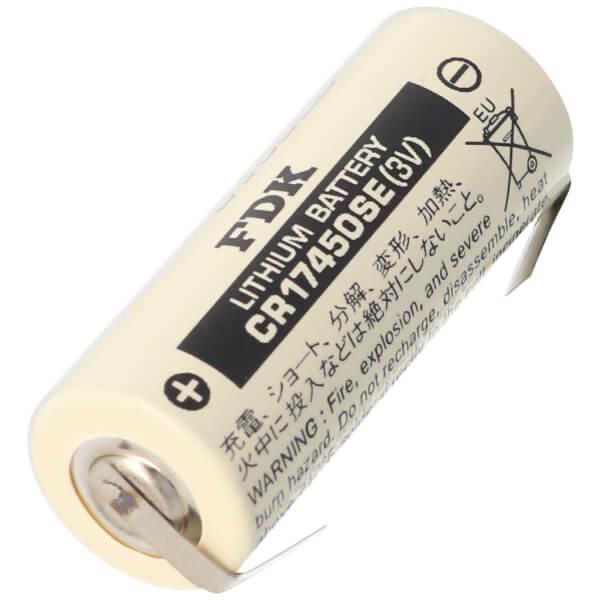 Battery Model Sanyo / Fdk Sanyo Cr17450se-r Plc Battery, Cr17450se, Cr17450er 3v, 2400 Mah - 7.2wh Other CB Range With Tabs
