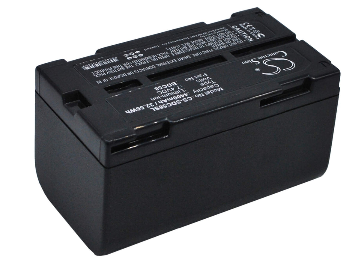 Batterie d'équipement Bdc58 pour stations totales robotiques Sokkia Srx, stations totales Setx et récepteurs GPS Grx1 7.4v, 4400mah - 32.56wh Équipement, Enquête, Test Cameron Sino Technology Limited