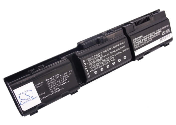 Black Battery For Acer Aspire 1820, Aspire 1420p, Aspire 1820pt 11.1v, 6600mah - 73.26wh Batteries for Electronics Cameron Sino Technology Limited (Suspended)