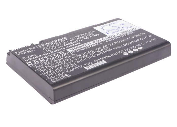 Black Battery For Acer Aspire 3100, Aspire 3103, Aspire 3103wlci 14.8v, 4400mah - 65.12wh Notebook, Laptop Cameron Sino Technology Limited