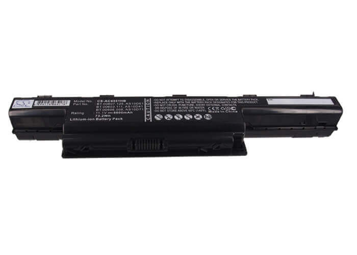 Black Battery For Acer Aspire 4333, Aspire 4339, Aspire 4349 11.1v, 6600mah - 73.26wh Notebook, Laptop Cameron Sino Technology Limited