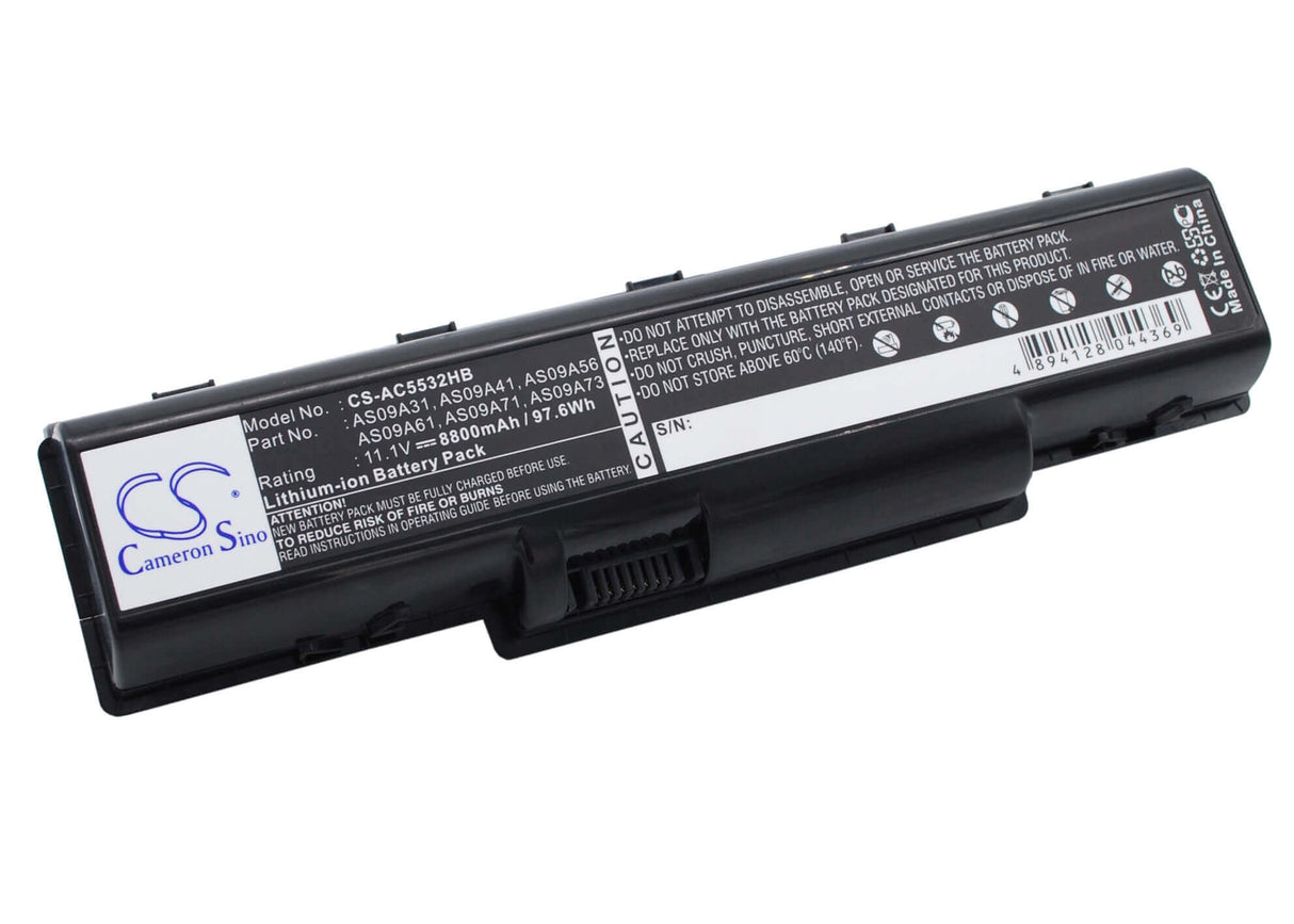 Black Battery For Acer Aspire 4732, Aspire 5516, Aspire 5517 11.1v, 8800mah - 97.68wh Notebook, Laptop Cameron Sino Technology Limited