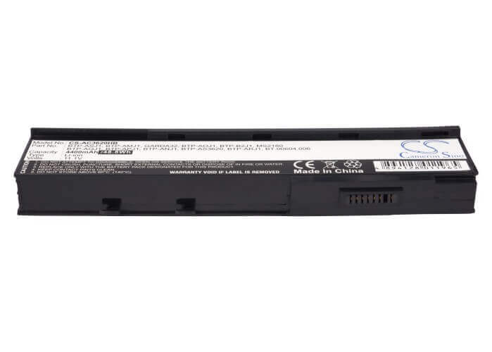 Black Battery For Acer Aspire 5550, Travelmate 6252, Aspire 3628nwxmi 11.1v, 4400mah - 48.84wh Notebook, Laptop Cameron Sino Technology Limited