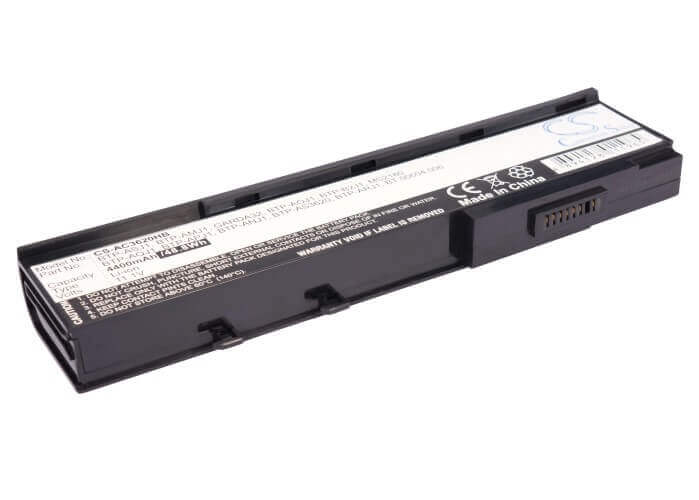 Black Battery For Acer Aspire 5550, Travelmate 6252, Aspire 3628nwxmi 11.1v, 4400mah - 48.84wh Notebook, Laptop Cameron Sino Technology Limited