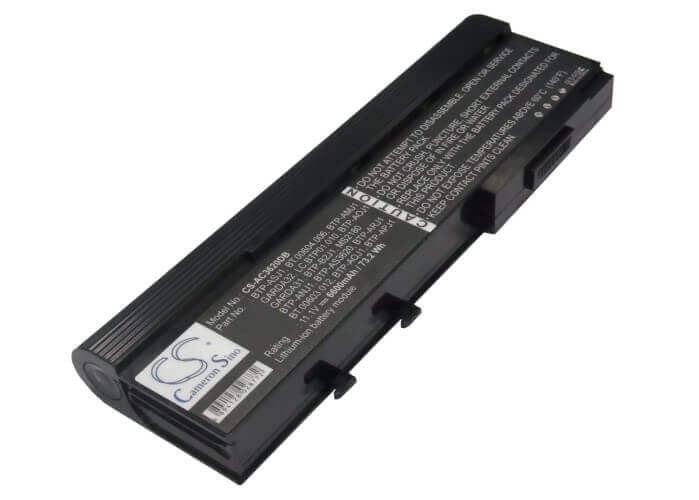 Black Battery For Acer Aspire 5550, Travelmate 6252, Aspire 3628nwxmi 11.1v, 6600mah - 73.26wh Notebook, Laptop Cameron Sino Technology Limited