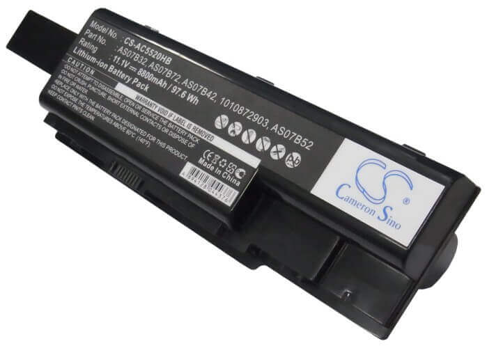 Black Battery For Acer Aspire 7520, Aspire 6920-6621, Aspire 5920g-302g25hi 11.1v, 8800mah - 97.68wh Notebook, Laptop Cameron Sino Technology Limited