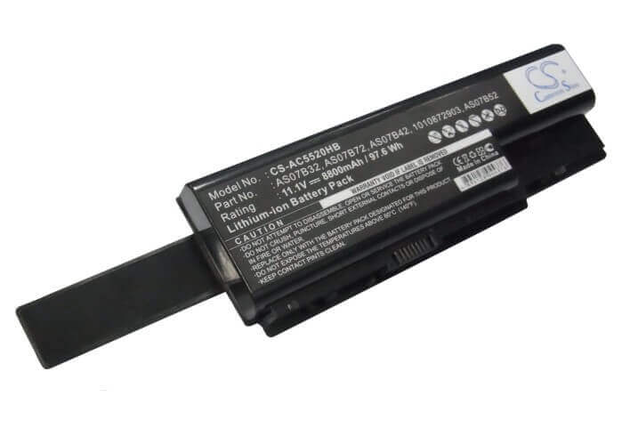 Black Battery For Acer Aspire 7520, Aspire 6920-6621, Aspire 5920g-302g25hi 11.1v, 8800mah - 97.68wh Notebook, Laptop Cameron Sino Technology Limited