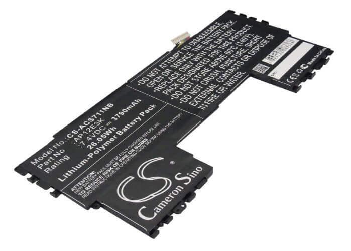 Black Battery For Acer Aspire Aspire S7 11", Aspire S7 Ultrabook Ips, Aspire S7-191 7.4v, 3790mah - 28.05wh Notebook, Laptop Cameron Sino Technology Limited