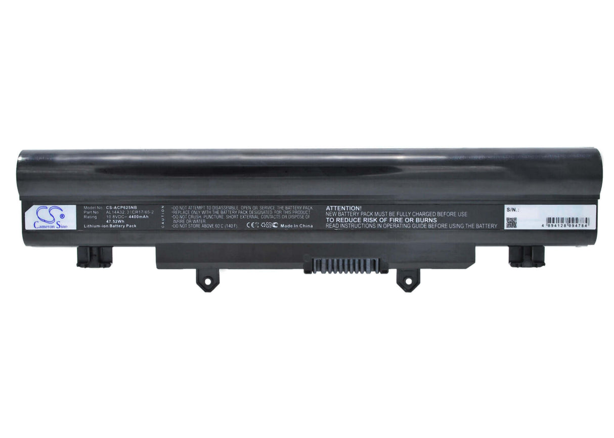Black Battery For Acer Aspire E1-571, Aspire E5-411, Aspire E5-421 10.8v, 4400mah - 47.52wh Notebook, Laptop Cameron Sino Technology Limited