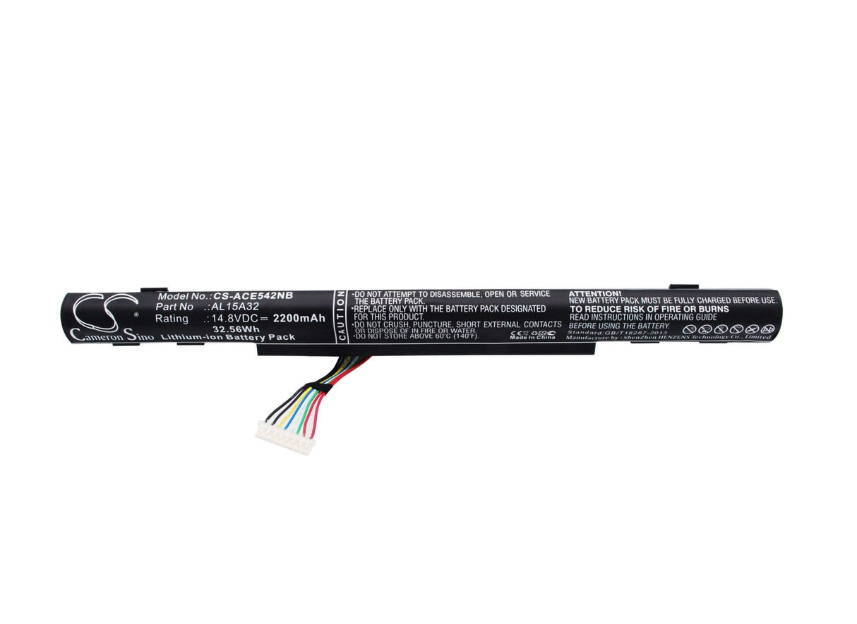 Black Battery For Acer Aspire E5-422, Aspire E5-422g, Aspire E5-472 14.8v, 2200mah - 32.56wh Notebook, Laptop Cameron Sino Technology Limited