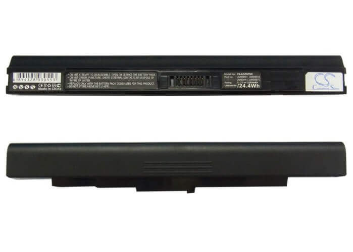 Black Battery For Acer Aspire One 531, Aspire One 751, Aspire One 751-bk23 11.1v, 2200mah - 24.42wh Notebook, Laptop Cameron Sino Technology Limited