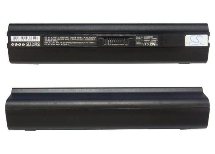 Black Battery For Acer Aspire One 531, Aspire One 751, Aspire One 751-bk23 11.1v, 6600mah - 73.26wh Notebook, Laptop Cameron Sino Technology Limited