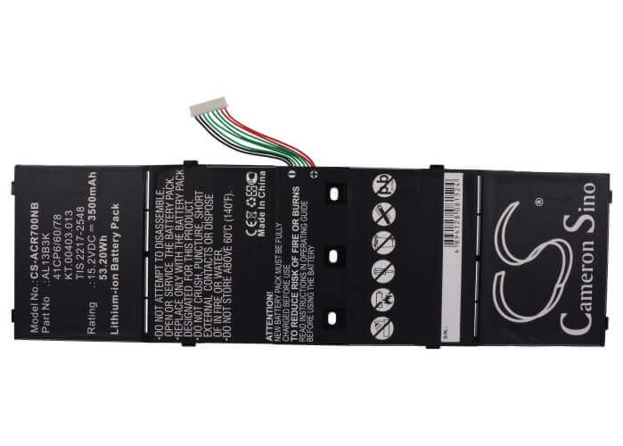 Black Battery For Acer Aspire R7, Aspire R7-571, Aspire M5-583 15.2v, 3500mah - 53.20wh Notebook, Laptop Cameron Sino Technology Limited