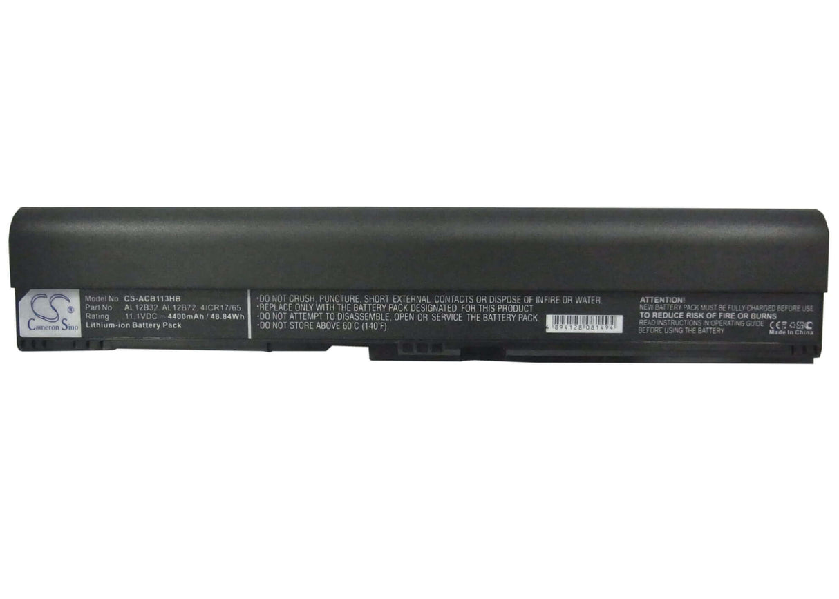 Black Battery For Acer Aspire V5-171, Aspire One 725, Aspire One 756 11.1v, 4400mah - 48.84wh Notebook, Laptop Cameron Sino Technology Limited