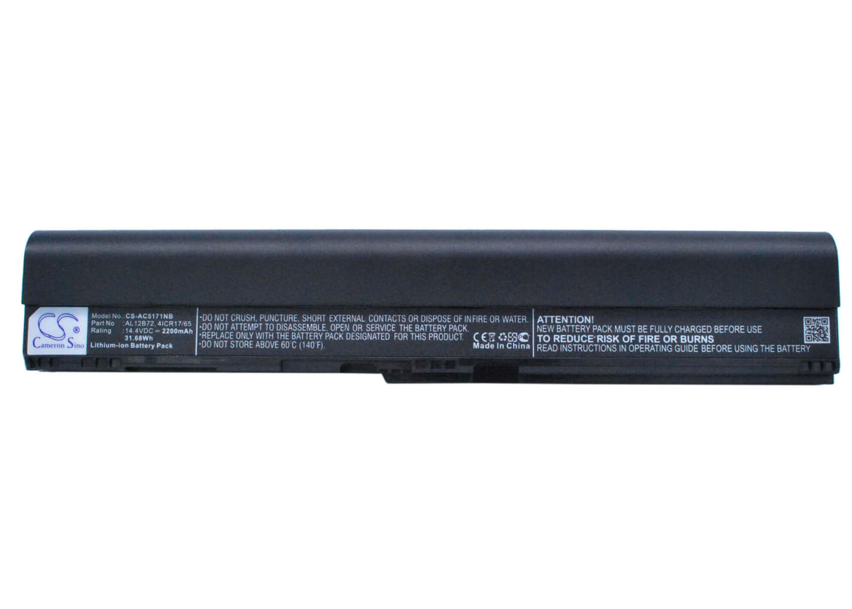 Black Battery For Acer Aspire V5-171, Aspire One 725, Aspire One 756 14.4v, 2200mah - 31.68wh Notebook, Laptop Cameron Sino Technology Limited
