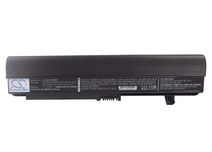 Black Battery For Acer Travelmate 3030, Ferrari 1005wlmi, Ferrari 1003wtmi 11.1v, 4400mah - 48.84wh Notebook, Laptop Cameron Sino Technology Limited (Suspended)