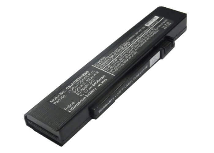 Black Battery For Acer Travelmate 3200, Travelmate 3200xci, Travelmate 3200xmi 11.1v, 4400mah - 48.84wh Notebook, Laptop Cameron Sino Technology Limited
