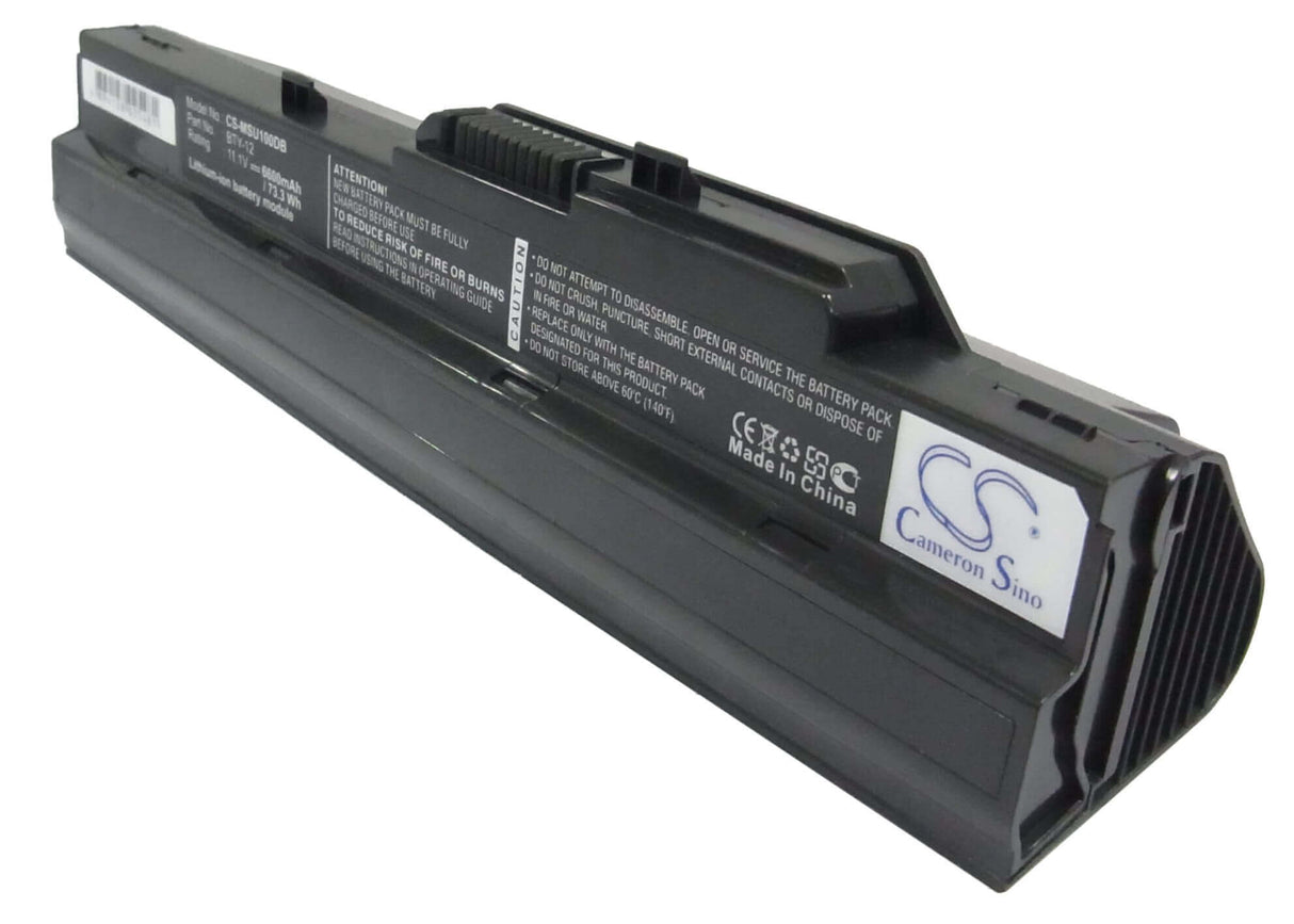 Black Battery For Advent 4211, 4212 11.1v, 6600mah - 73.26wh Notebook, Laptop Cameron Sino Technology Limited