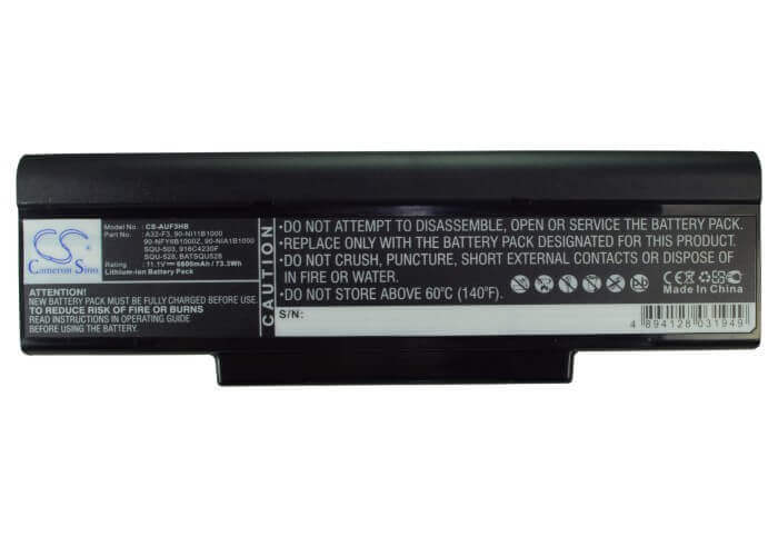 Black Battery For Advent 7093, Qt5500 11.1v, 6600mah - 73.26wh Notebook, Laptop Cameron Sino Technology Limited