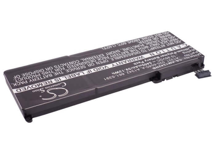 Black Battery For Apple Macbook 13", Macbook Unibody 13", Macbook Pro 15" 10.95v, 5400mah - 59.13wh Notebook, Laptop Cameron Sino Technology Limited