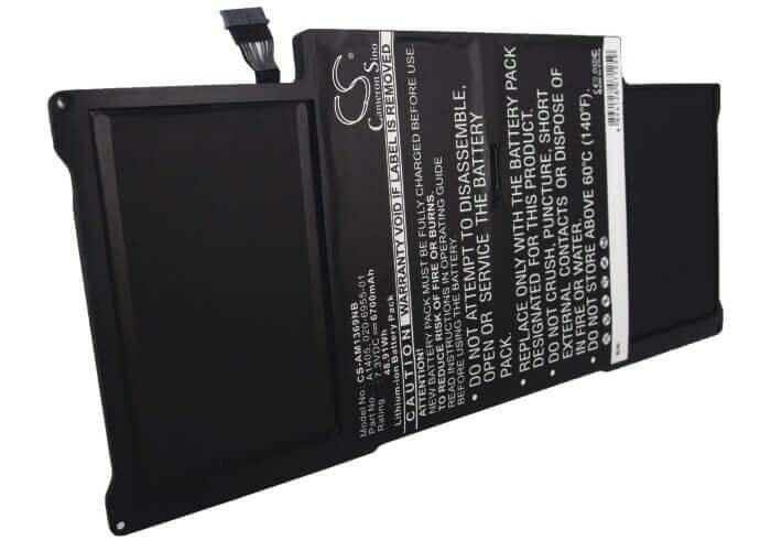 Black Battery For Apple Macbook Air 13.3" A1369, Macbook Air 13.3" A1369 Late 2010, Macbook Air 13.3" Mc504 7.3v, 6700mah - 48.9 Notebook, Laptop Cameron Sino Technology Limited
