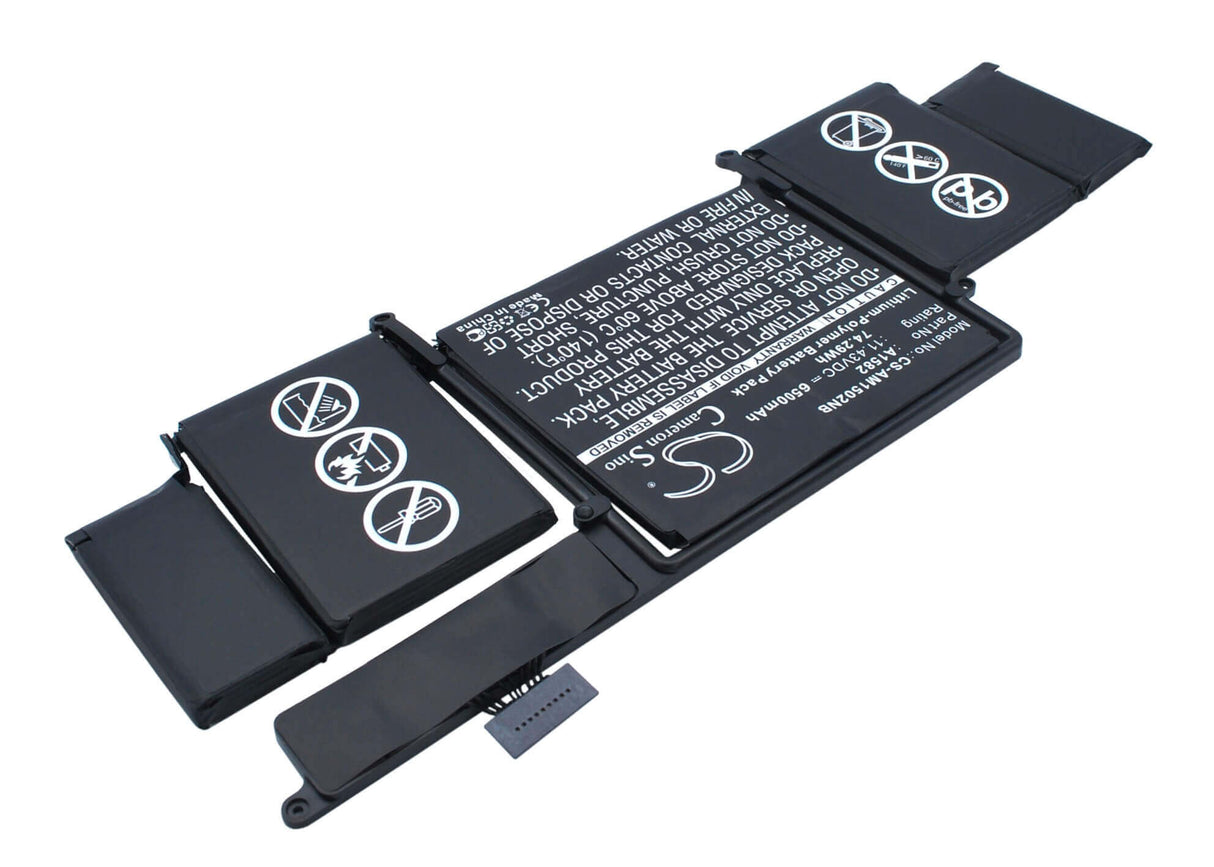 Black Battery For Apple Macbook Pro 13" 2015 Retina, Mf841ll/a, Mf839ll/a 11.43v, 6500mah - 74.30wh Notebook, Laptop Cameron Sino Technology Limited