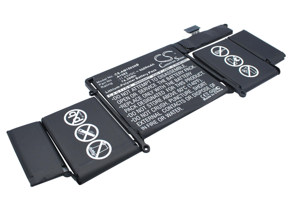 Black Battery For Apple Macbook Pro 13" 2015 Retina, Mf841ll/a, Mf839ll/a 11.43v, 6500mah - 74.30wh Notebook, Laptop Cameron Sino Technology Limited