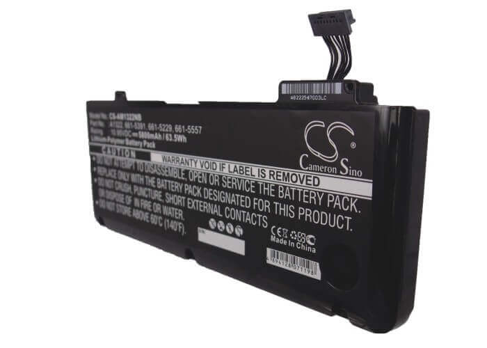 Batterie d'ordinateur portable pour Apple Macbook Pro 13, Macbook Pro 13" A1278 version 2009, Macbook Pro 13" Mb990*/a 10.95v, 5800mah - 63.51wh Ordinateur portable, Cameron Sino Technology Limited