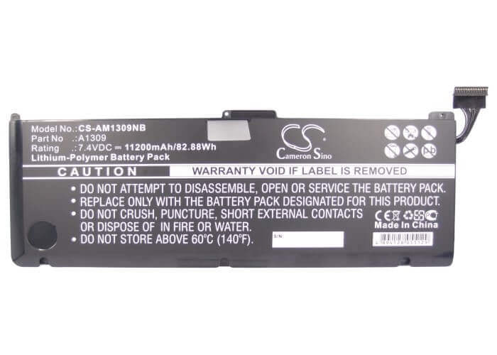 Black Battery For Apple Macbook Pro 17" A1297 2009 Version, Macbook Pro 17" Mc226*/a, Macbook Pro 17" Mc226ch/a 7.4v, 11200mah - Notebook, Laptop Cameron Sino Technology Limited