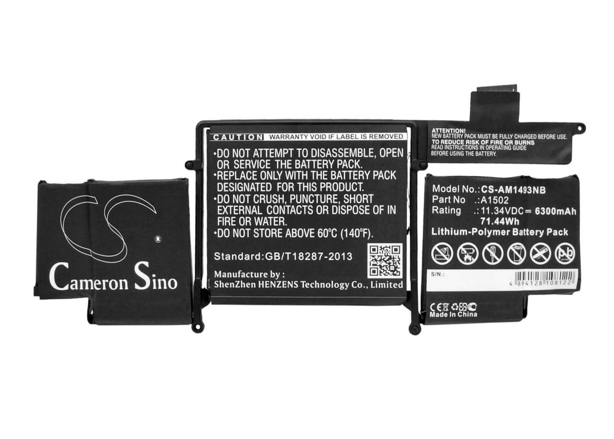 Black Battery For Apple "macbook Pro "core I5" 2.4 13" Late 2013, Macbook Pro ""core I5" 2.4 13" Late 2013 Retina, Macbook Pro " Notebook, Laptop Cameron Sino Technology Limited