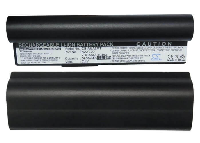 Black Battery For Asus Eee Pc 701, Eee Pc 701c, Eee Pc 800 7.4v, 5200mah - 38.48wh Notebook, Laptop Cameron Sino Technology Limited