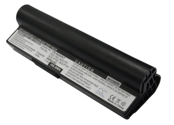 Black Battery For Asus Eee Pc 701, Eee Pc 701c, Eee Pc 800 7.4v, 6600mah - 48.84wh Notebook, Laptop Cameron Sino Technology Limited