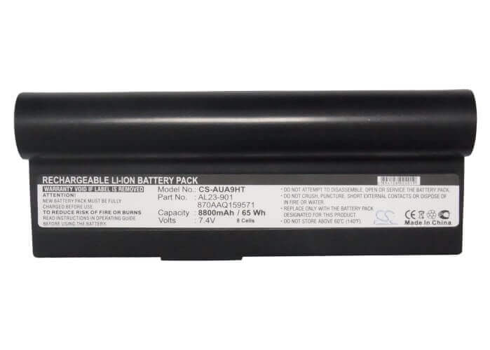 Black Battery For Asus Eee Pc 901, Eee Pc 904, Eee Pc 904hd 7.4v, 8800mah - 65.12wh Notebook, Laptop Cameron Sino Technology Limited