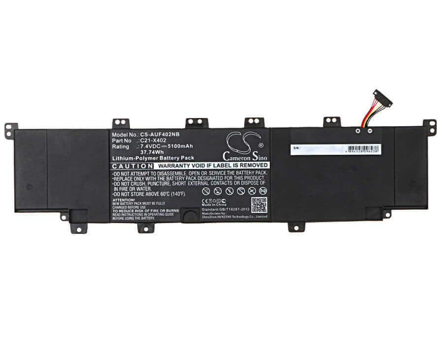 Black Battery For Asus F402c, F402ca-wx102h 7.4v, 5100mah - 37.74wh Notebook, Laptop Cameron Sino Technology Limited