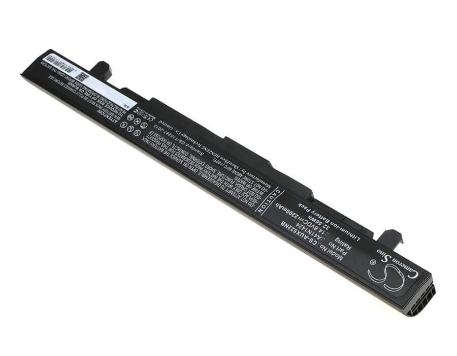Black Battery For Asus Fx-plus, Gl552, Gl552j 14.8v, 2200mah - 32.56wh Notebook, Laptop Cameron Sino Technology Limited