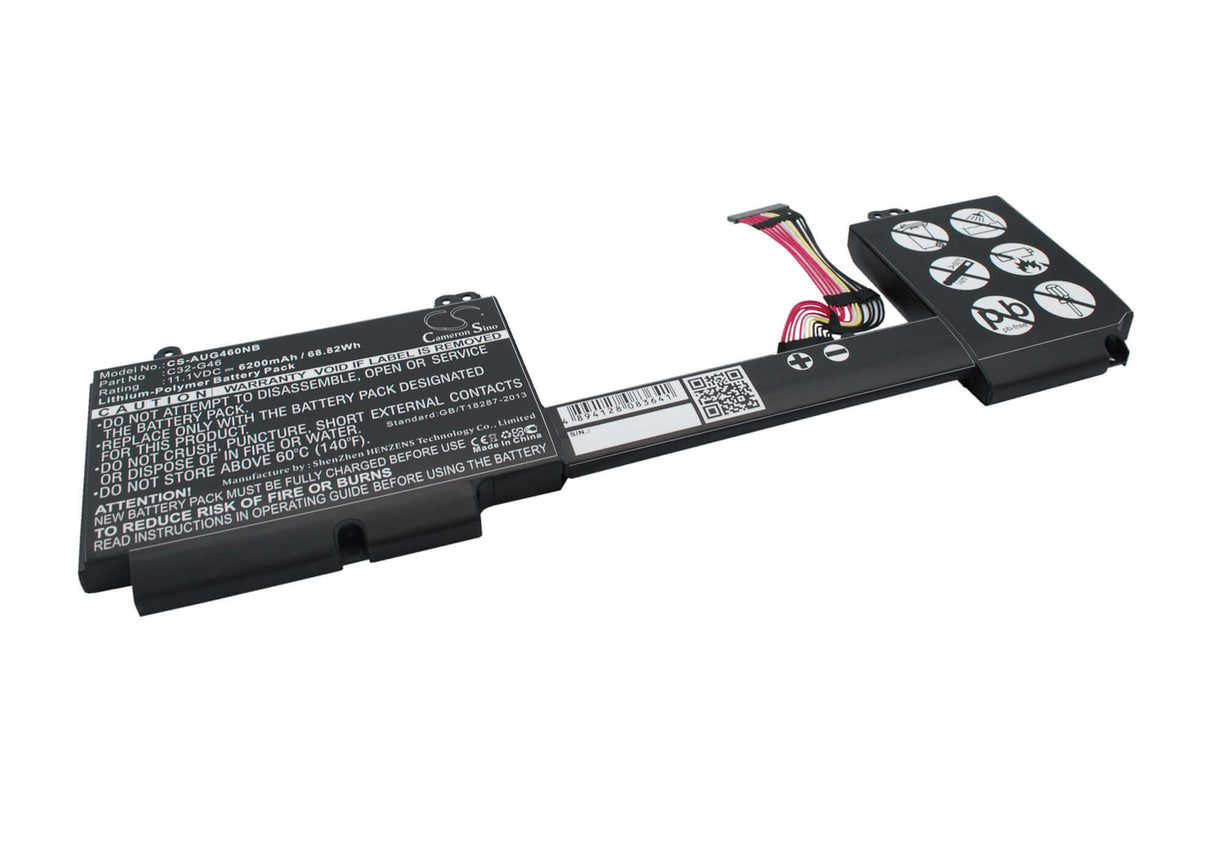 Black Battery For Asus G46v, G46vw, G46ei363vm 11.1v, 6200mah - 68.82wh Batteries for Electronics Cameron Sino Technology Limited (Suspended)
