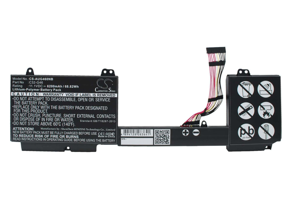 Black Battery For Asus G46v, G46vw, G46ei363vm 11.1v, 6200mah - 68.82wh Batteries for Electronics Cameron Sino Technology Limited (Suspended)