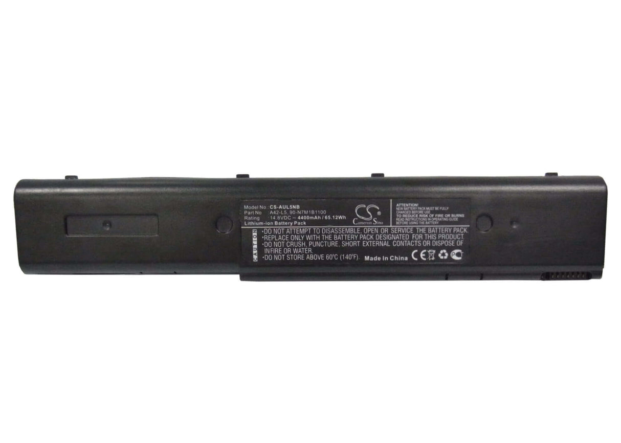 Black Battery For Asus L5, L5c, L5d 14.8v, 4400mah - 65.12wh Notebook, Laptop Cameron Sino Technology Limited (Suspended)