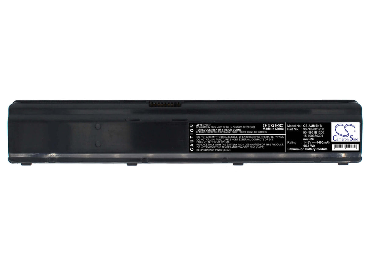 Black Battery For Asus M6842n, M6802n, M6700 14.8v, 4400mah - 65.12wh Batteries for Electronics Cameron Sino Technology Limited (Suspended)