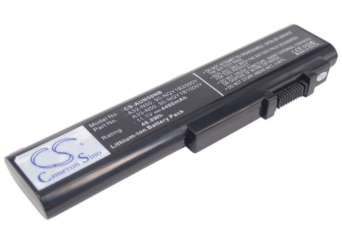 Black Battery For Asus N50, N50a, N50e 11.1v, 4400mah - 48.84wh Notebook, Laptop Cameron Sino Technology Limited