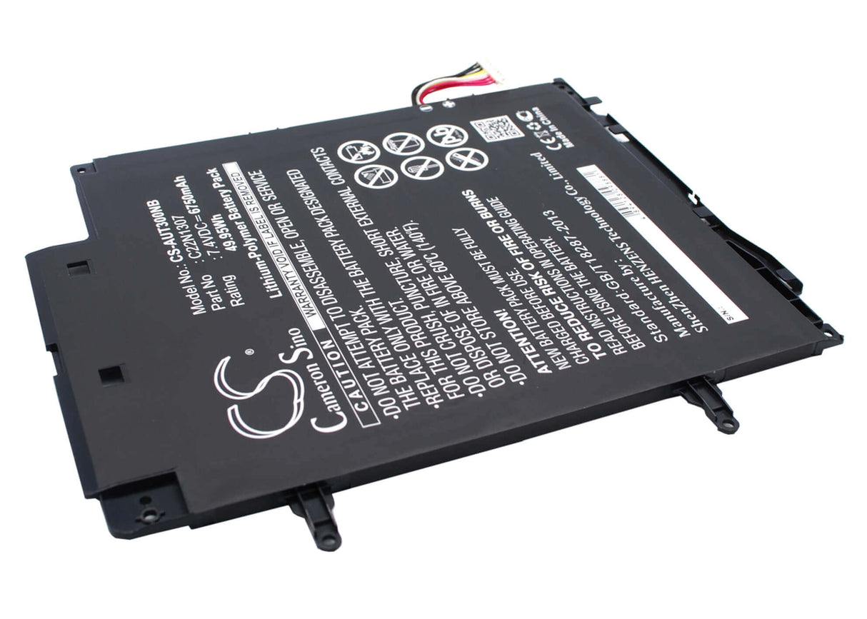 Black Battery For Asus Transformer Book T300, Transformer Book T300l, Transformer Book T300la 7.4v, 6750mah - 49.95wh Notebook, Laptop Cameron Sino Technology Limited