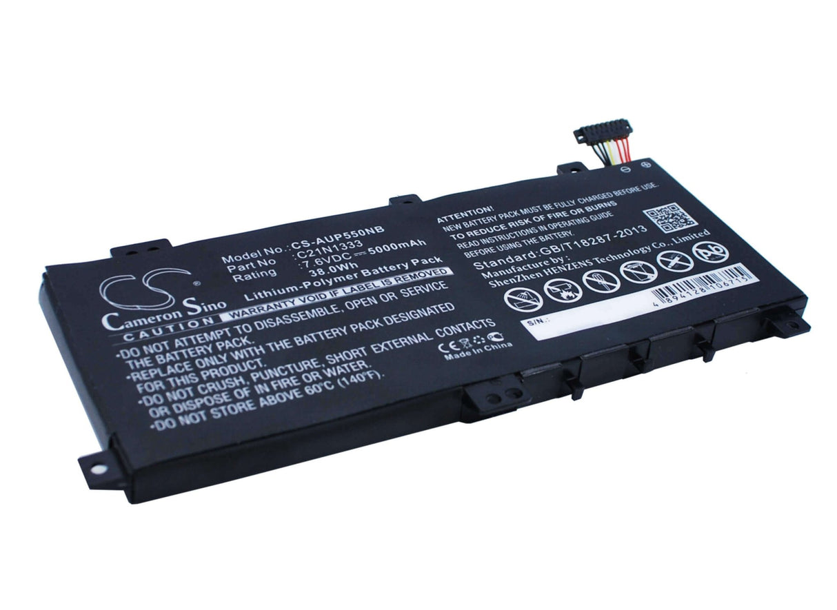 Black Battery For Asus Transformer Flip Tp550la, Transformer Flip Tp550ld 7.6v, 5000mah - 38.00wh Notebook, Laptop Cameron Sino Technology Limited