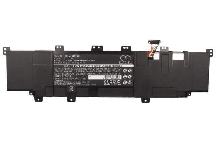 Black Battery For Asus Vivobook S300, Vivobook S400, Vivobook S400c 11.1v, 4000mah - 44.40wh Notebook, Laptop Cameron Sino Technology Limited