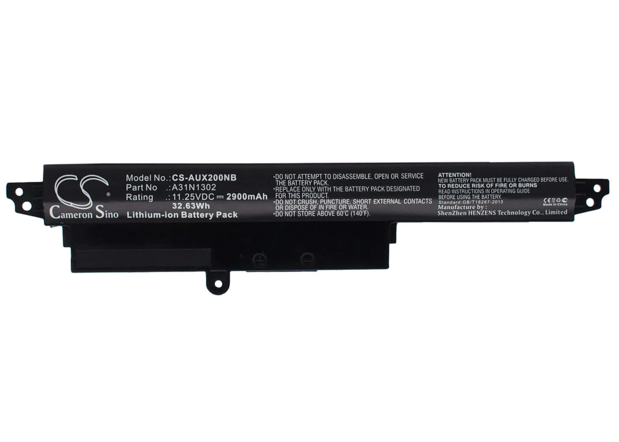 Black Battery For Asus Vivobook X200ca, Vivobook F200ca, Vivobook X200ma 11.25v, 2900mah - 32.63wh Notebook, Laptop Cameron Sino Technology Limited