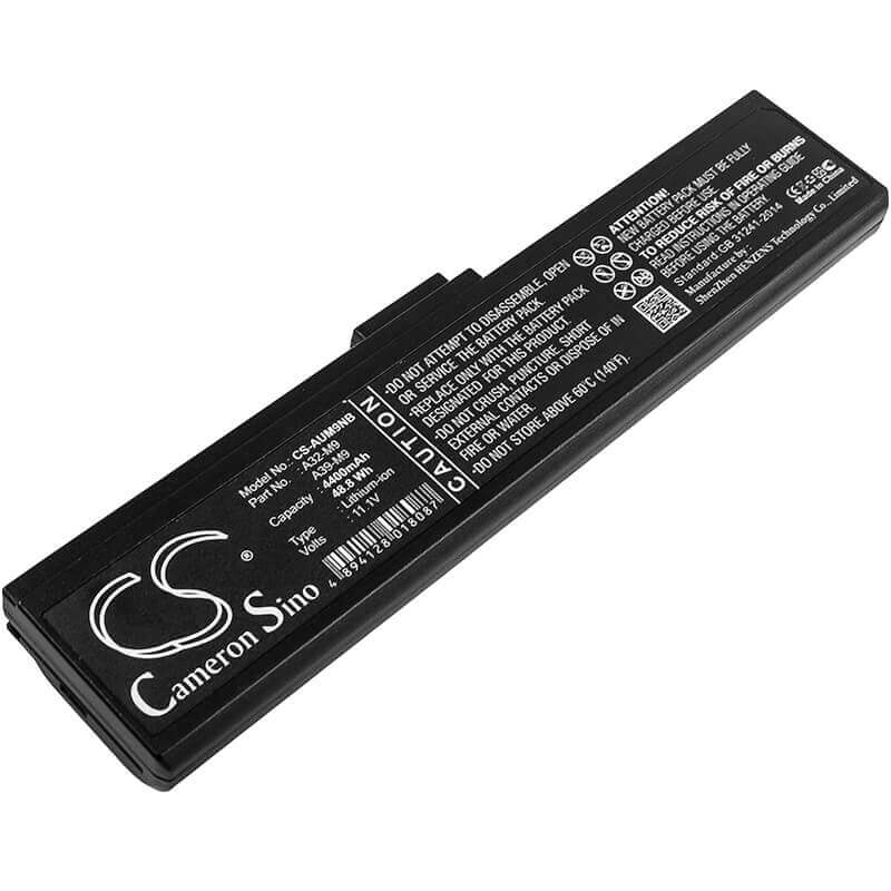 Black Battery For Asus W7j, M9j, W7sg 11.1v, 4400mah - 48.84wh Notebook, Laptop Cameron Sino Technology Limited