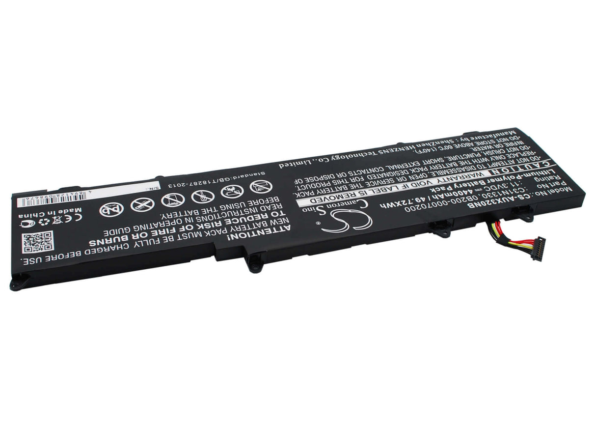 Black Battery For Asus Zenbook Ux32ln, Zenbook Ux32la, Zenbook Ux32ln-r4040h 11.3v, 4400mah - 49.72wh Notebook, Laptop Cameron Sino Technology Limited