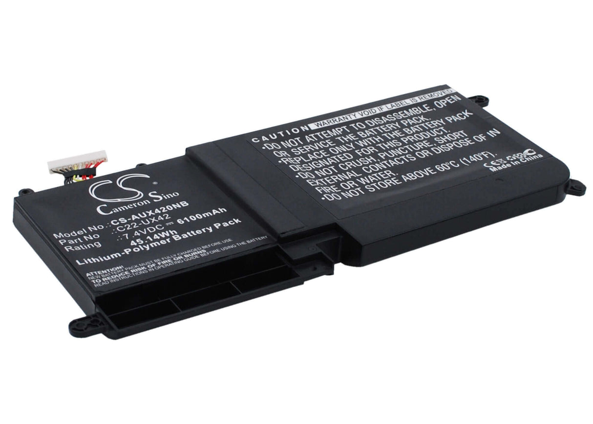 Black Battery For Asus Zenbook Ux42, Ux42e3517vs, Ux42e3317vs-sl 7.4v, 6100mah - 45.14wh Notebook, Laptop Cameron Sino Technology Limited (Suspended)