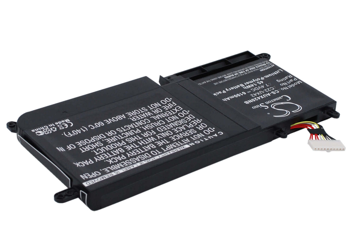Black Battery For Asus Zenbook Ux42, Ux42e3517vs, Ux42e3317vs-sl 7.4v, 6100mah - 45.14wh Notebook, Laptop Cameron Sino Technology Limited (Suspended)